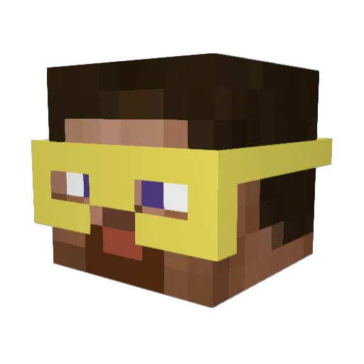 Pidvs Minecraft avatar head, 3D render