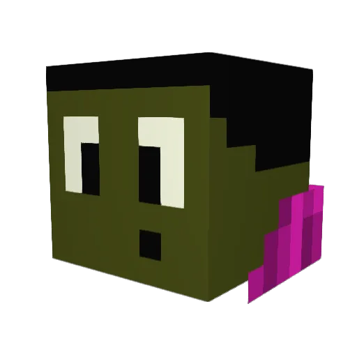 PieChartt Minecraft avatar head, 3D render
