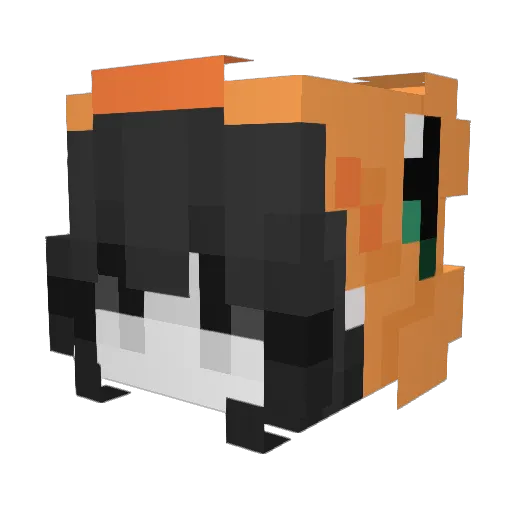 PieCream445 Minecraft avatar head, 3D render