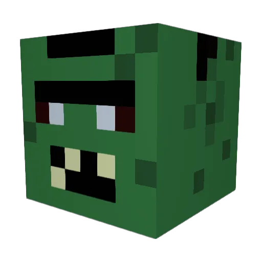 PieNapple Minecraft avatar head, 3D render