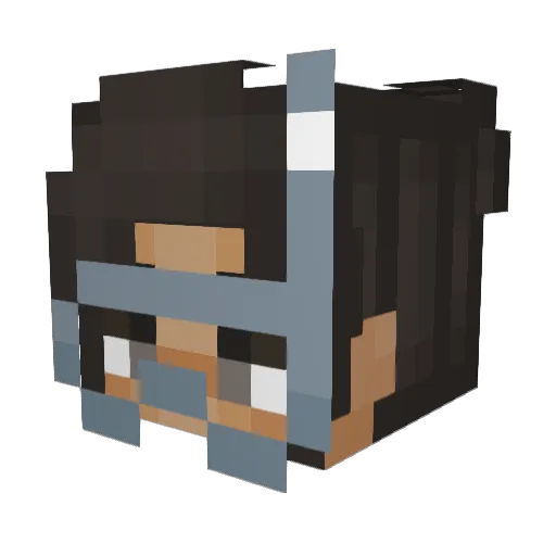 PieOverCake Minecraft avatar head, 3D render