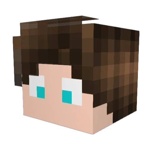 PiePieGuy Minecraft avatar head, 3D render