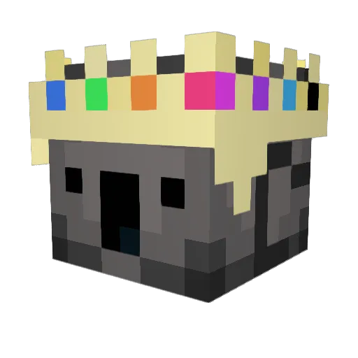 PieRaven Minecraft avatar head, 3D render