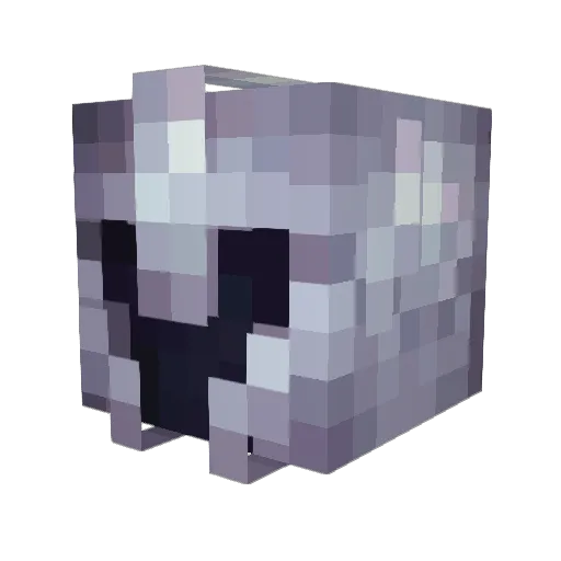 PieceJointe Minecraft avatar head, 3D render