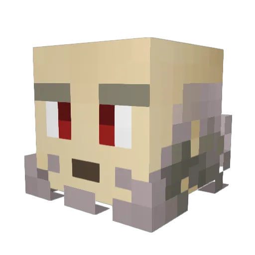 Pieclone Minecraft avatar head, 3D render