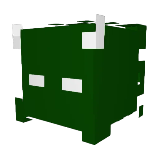 Pieface09 Minecraft avatar head, 3D render