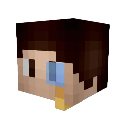 PiefkeLP Minecraft avatar head, 3D render