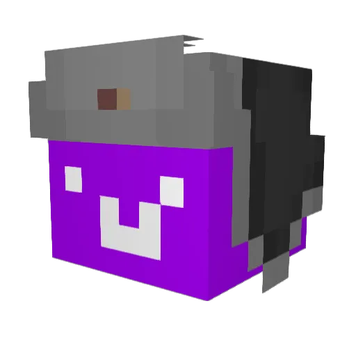 Piekaz Minecraft avatar head, 3D render