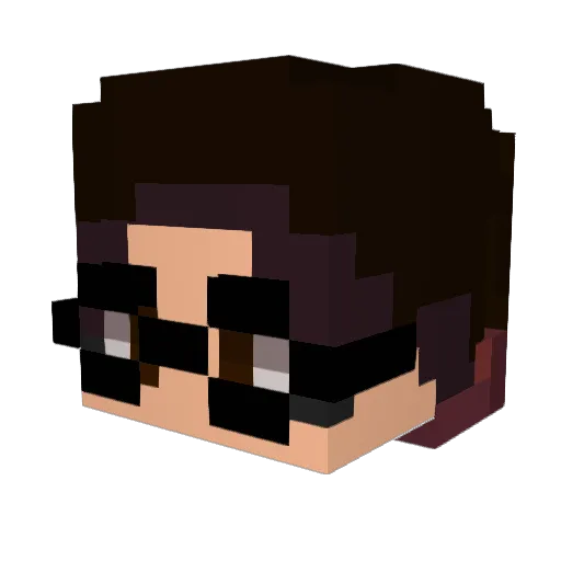 PielDeSapo Minecraft avatar head, 3D render
