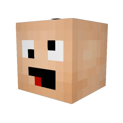 Pielover_123 Minecraft avatar head, 3D render
