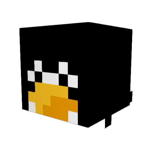 PieluchaMC Minecraft avatar head, 3D render