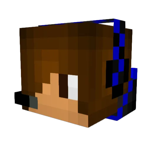 Pieman30 Minecraft avatar head, 3D render
