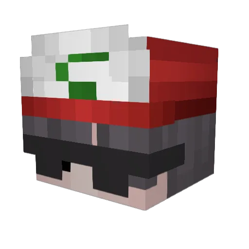 Pierango Minecraft avatar head, 3D render