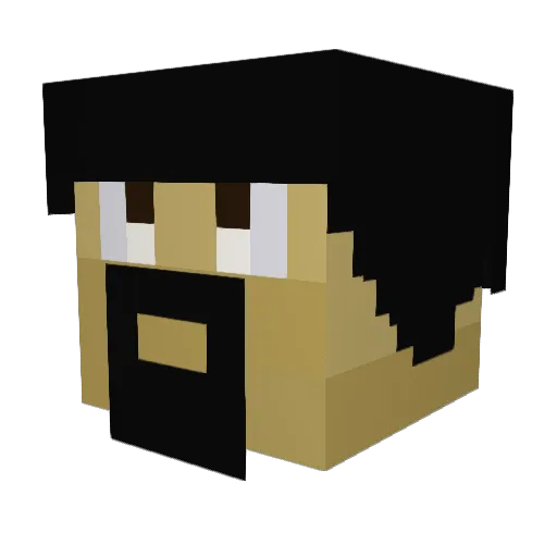 PierceAs9 Minecraft avatar head, 3D render