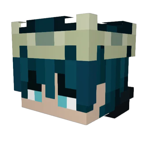 PierceO9 Minecraft avatar head, 3D render