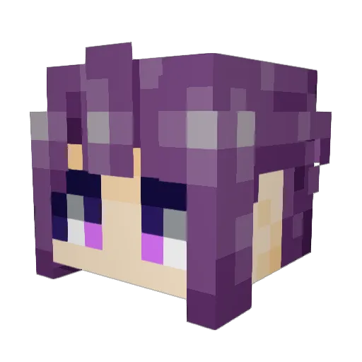 PierceSun Minecraft avatar head, 3D render