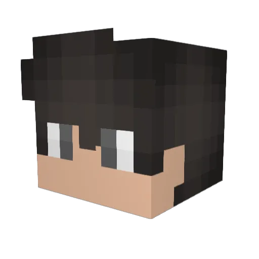 PierceTheMC Minecraft avatar head, 3D render