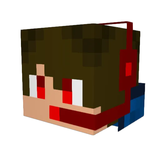 Pierce_25 Minecraft avatar head, 3D render