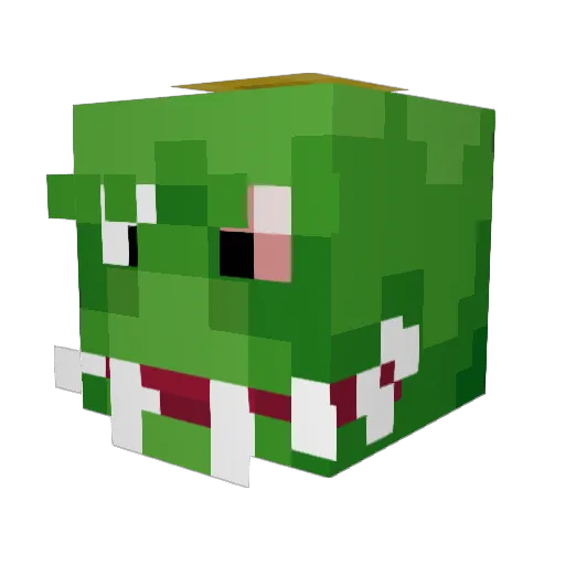 Piercy8 Minecraft avatar head, 3D render