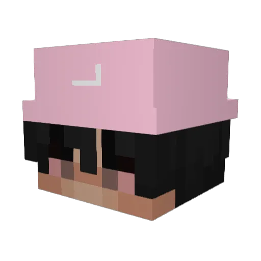 PierickLeGangsta Minecraft avatar head, 3D render