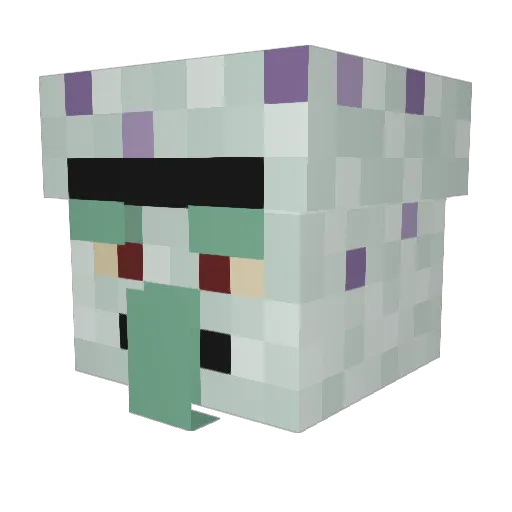 Pieriz Minecraft avatar head, 3D render