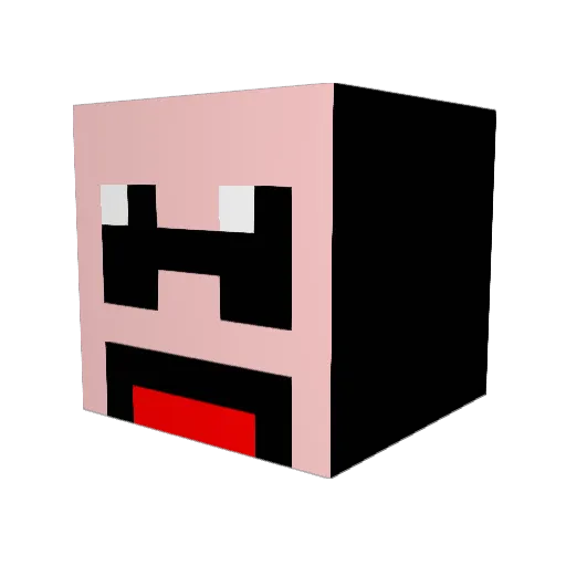Piermatei Minecraft avatar head, 3D render