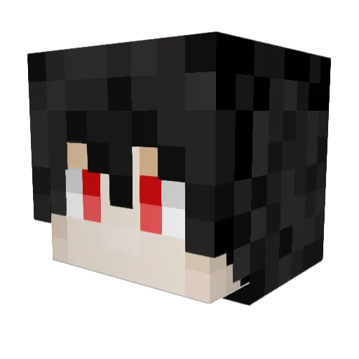 PieroGG Minecraft avatar head, 3D render