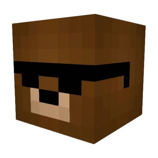 Pierpalle Minecraft avatar head, 3D render