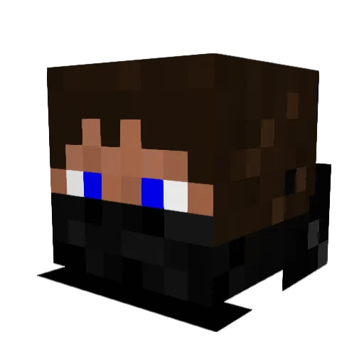 Pierpy89 Minecraft avatar head, 3D render