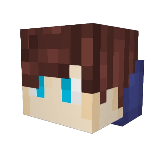 Pierre0005 Minecraft avatar head, 3D render