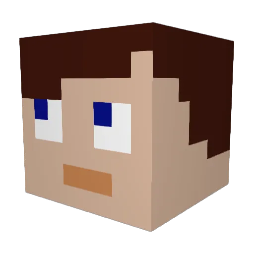 PierreLeTailleur Minecraft avatar head, 3D render