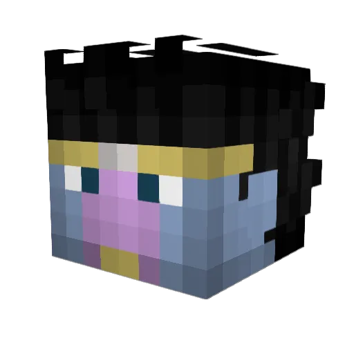 Pierre_DaChello Minecraft avatar head, 3D render