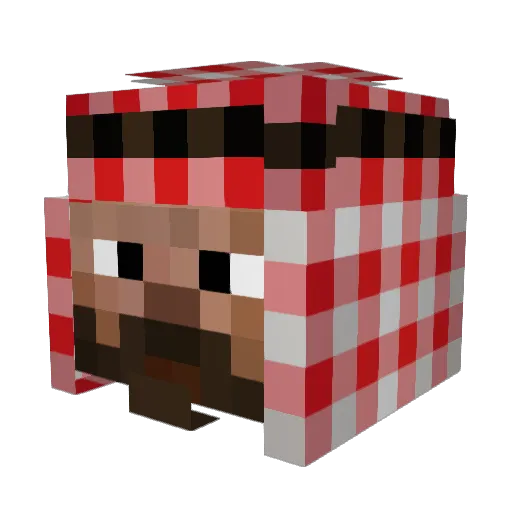 Pierre_Vogel67 Minecraft avatar head, 3D render