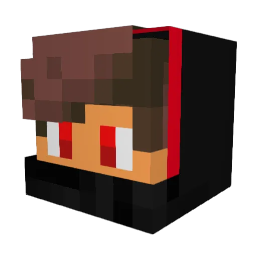 Pierrovics Minecraft avatar head, 3D render