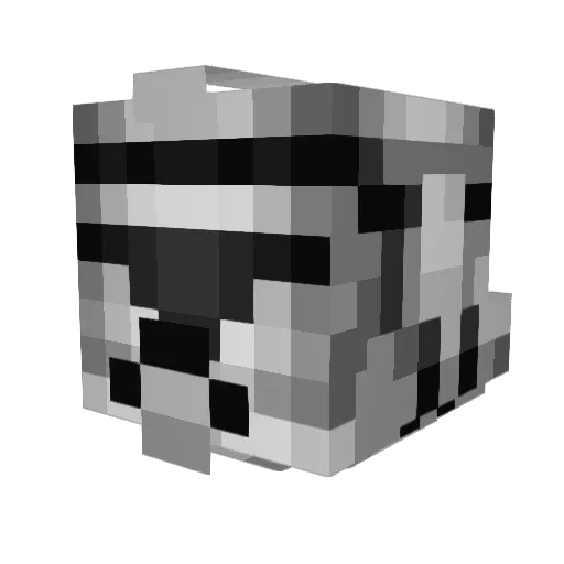 Pierry Minecraft avatar head, 3D render