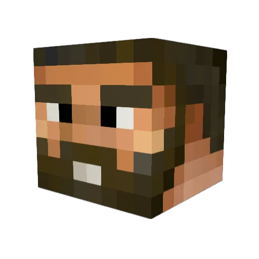 Piers_The_Great Minecraft avatar head, 3D render