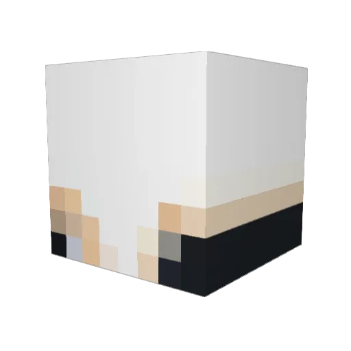 PiesAreBest Minecraft avatar head, 3D render