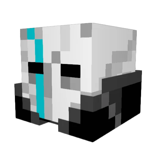 Piesanoo Minecraft avatar head, 3D render
