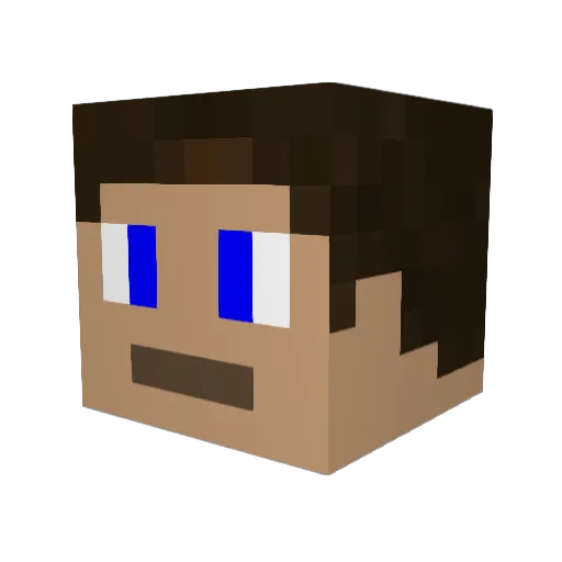Piet__1 Minecraft avatar head, 3D render