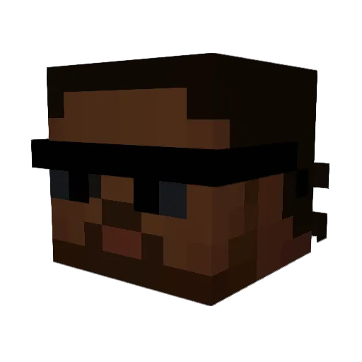 Pietorko Minecraft avatar head, 3D render