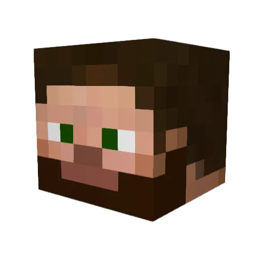 Pietr4S Minecraft avatar head, 3D render