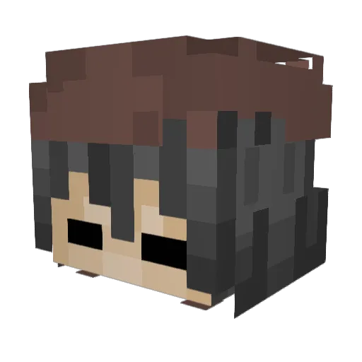 Pietr64 Minecraft avatar head, 3D render