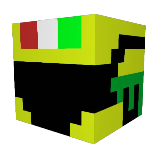 Pietrex Minecraft avatar head, 3D render