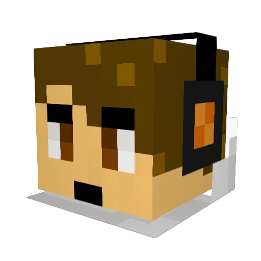 Pietro_ Minecraft avatar head, 3D render