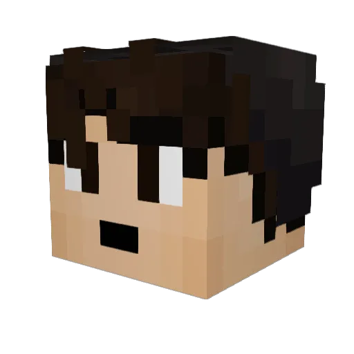Pietroslaw1 Minecraft avatar head, 3D render