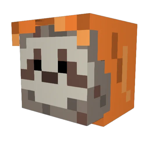Pietsnotskie Minecraft avatar head, 3D render