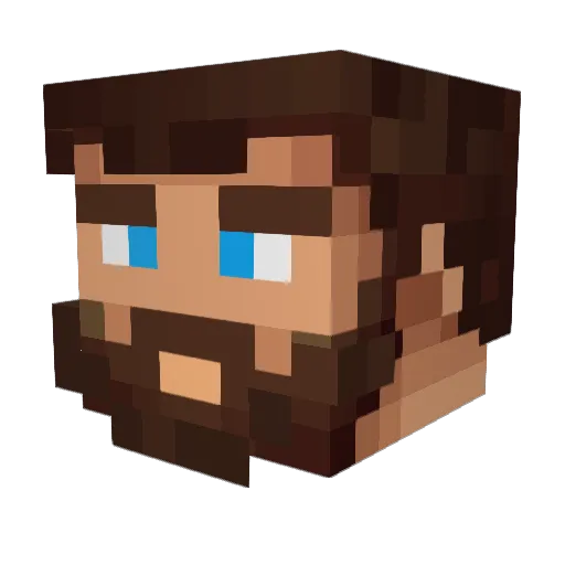 PifasLindo Minecraft avatar head, 3D render