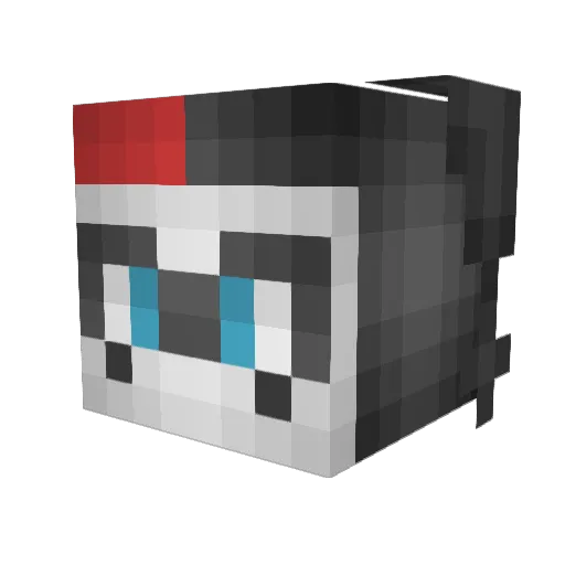 Pifflestick Minecraft avatar head, 3D render