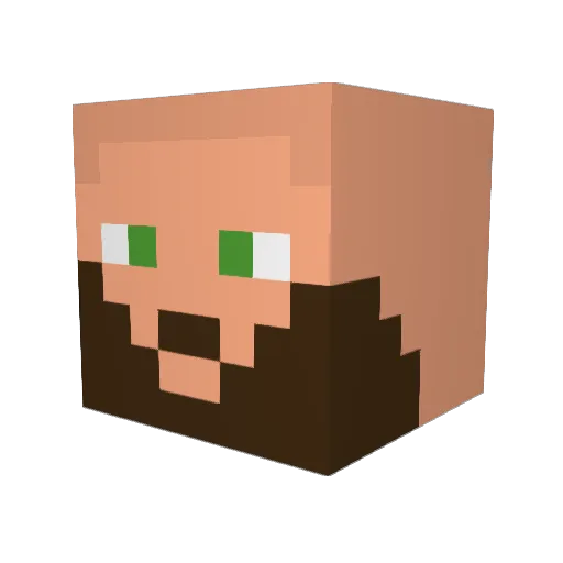 Pig31 Minecraft avatar head, 3D render