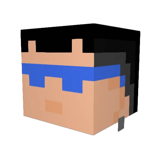 PigBizzle Minecraft avatar head, 3D render